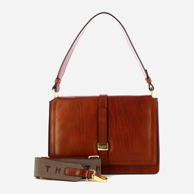 Torebka crossbody damska ze skóry naturalnej The Bridge Beatrice 44464001 14 Brązowa (800070350655) - obraz 4