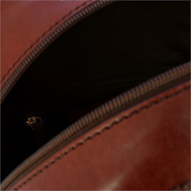 Рюкзак жіночий з натуральної шкіри The Bridge Faentina 44466901 14 Коричневий (800070350658) - зображення 4