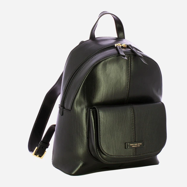 Рюкзак жіночий з натуральної шкіри The Bridge Faentina 44466901 30 Чорний (800070350659) - зображення 3