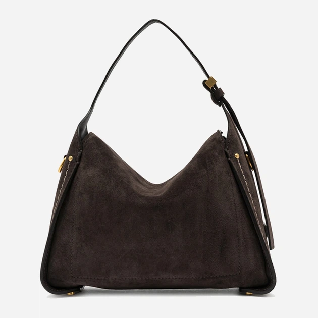 Torebka crossbody damska zamszowa Gianni Chiarini Penelope BS 12041 CM-PL 974 Ciemnobrązowa (800070345727) - obraz 1