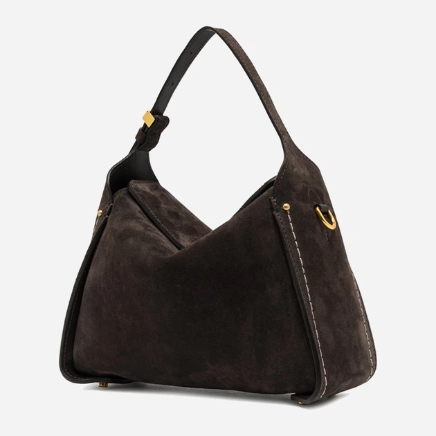 Torebka crossbody damska zamszowa Gianni Chiarini Penelope BS 12041 CM-PL 974 Ciemnobrązowa (800070345727) - obraz 2