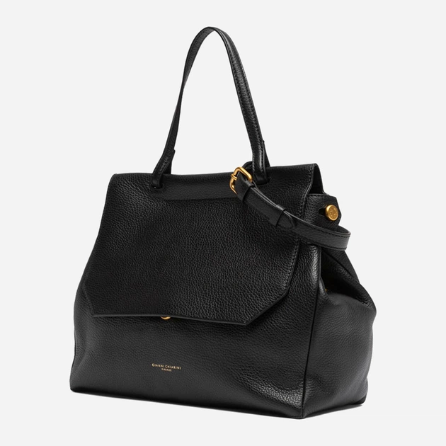 Torebka crossbody damska ze skóry naturalnej Gianni Chiarini Ottavia BS 11376/COMM GRN 001 Czarna (800070345706) - obraz 3