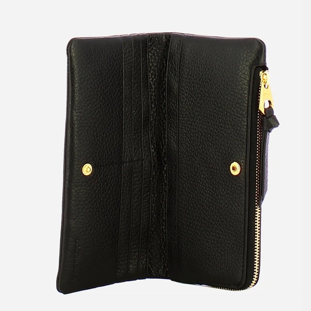 Гаманець жіночий з натуральної шкіри Coccinelle Coccinellesofty E2E1P11C780 001 Чорний (800070350985) - зображення 3