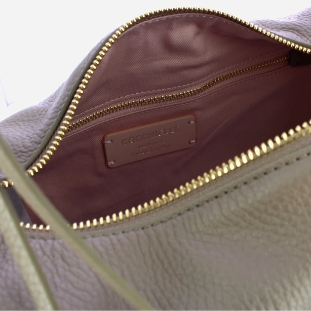 Сумка крос-боді через плече жіноча з натуральної шкіри середня Coccinelle Rhea E1EDF130180 N59 Сіра (800070350976) - зображення 5