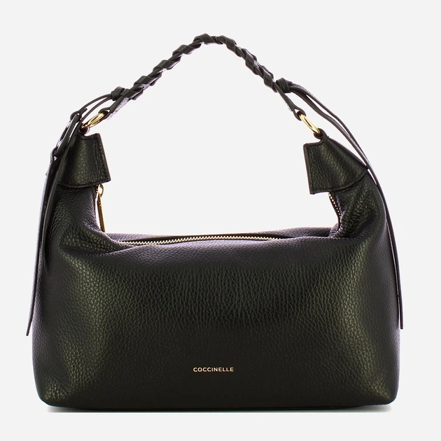 Torebka crossbody damska ze skóry naturalnej Coccinelle Rhea E1EDF130280 001 Czarna (800070350974) - obraz 1