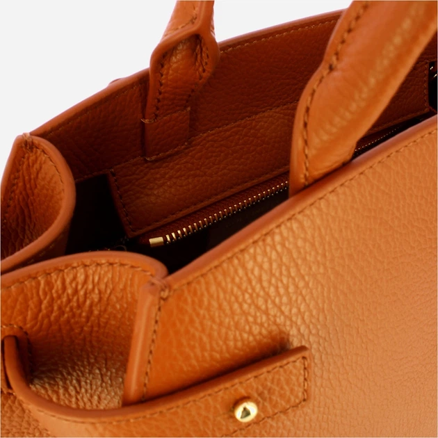 Сумка крос-боді через плече жіноча з натуральної шкіри велика Coccinelle Coccinellekliche E1EGP180280 W12 Коричнева (800070350948) - зображення 4