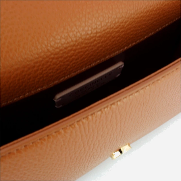 Сумка клатч жіноча з натуральної шкіри маленька Coccinelle Gemma E1EME190180 W12 Коричнева (800070350914) - зображення 4