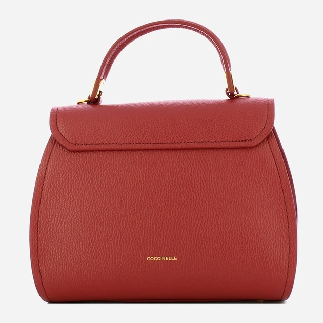 Сумка крос-боді через плече жіноча з натуральної шкіри маленька Coccinelle Marvin E1EPK180380 R31 Червона (800070350965) - зображення 2