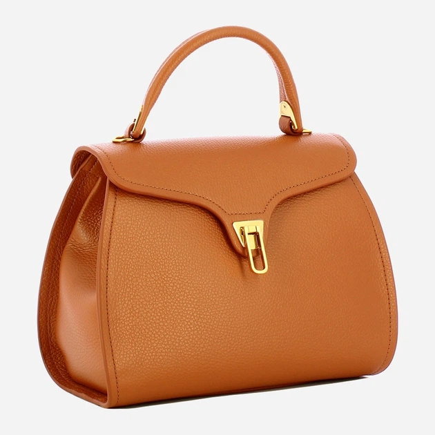 Сумка крос-боді через плече жіноча з натуральної шкіри маленька Coccinelle Marvin E1EPK180380 W12 Коричнева (800070350967) - зображення 3