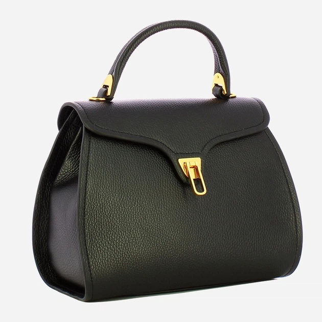 Сумка крос-боді через плече жіноча з натуральної шкіри маленька Coccinelle Marvin E1EPK180380 001 Чорна (800070350962) - зображення 3