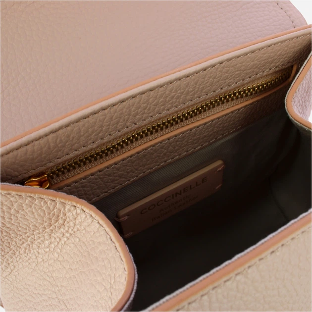 Сумка крос-боді через плече жіноча з натуральної шкіри маленька Coccinelle Marvin E1EPK550180 N12 Рожева (800070350964) - зображення 5