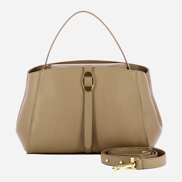 Сумка крос-боді через плече жіноча з натуральної шкіри середня Coccinelle Coccinellechara E1ESP180160 N59 Сіра (800070350930) - зображення 4