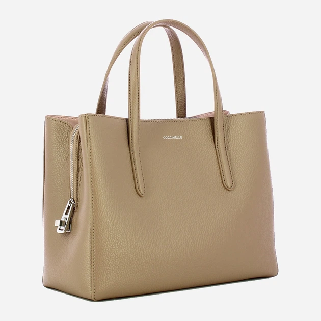 Сумка шопер жіноча з натуральної шкіри Coccinelle Coccinelleswap E1EVF180180 N59 Сіра (800070350919) - зображення 3