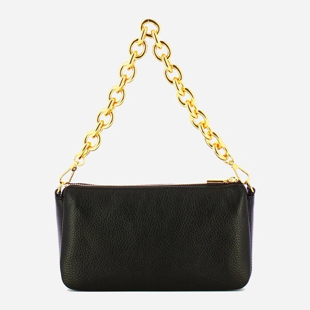 Сумка крос-боді через плече жіноча з натуральної шкіри маленька Coccinelle Iside E1EZK120280 001 Чорна (800070350957) - зображення 2