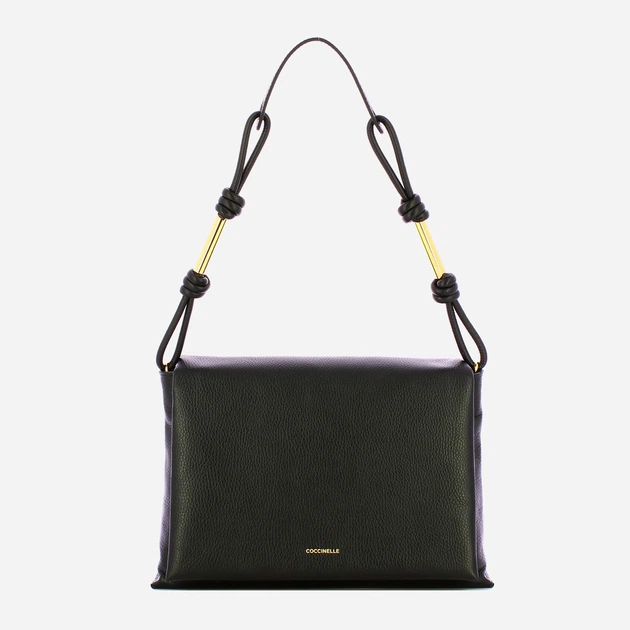 Сумка крос-боді через плече жіноча з натуральної шкіри середня Coccinelle Levante E1EZP120180 001 Чорна (800070350969) - зображення 1