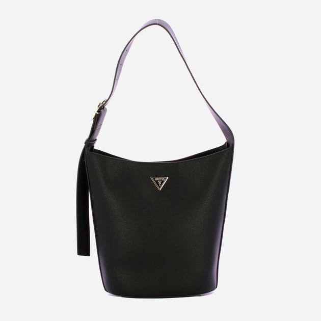 Сумка жіноча зі штучної шкіри середня Guess Meridian HWBG6974040 BLA Чорна (800070344370) - зображення 1