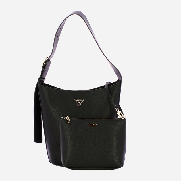 Сумка жіноча зі штучної шкіри середня Guess Meridian HWBG6974040 BLA Чорна (800070344370) - зображення 4
