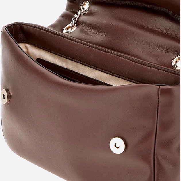 Сумка крос-боді через плече жіноча зі штучної шкіри середня Guess Sunetra HWNG7534210 ESP Коричнева (800070344401) - зображення 5