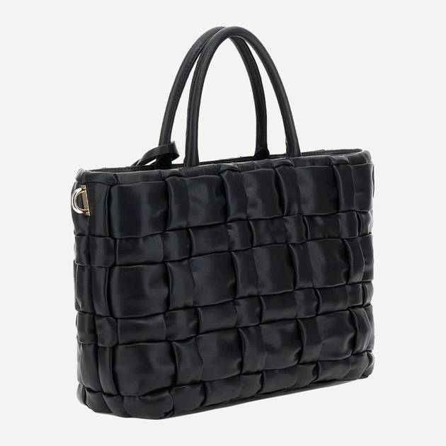 Сумка крос-боді через плече жіноча зі штучної шкіри велика Guess Marion HWWG8072060 BLA Чорна (800070344420) - зображення 3