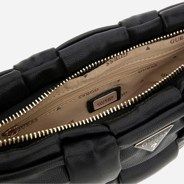 Сумка крос-боді через плече жіноча зі штучної шкіри маленька Guess Marion HWWG8072720 BLA Чорна (800070344423) - зображення 4