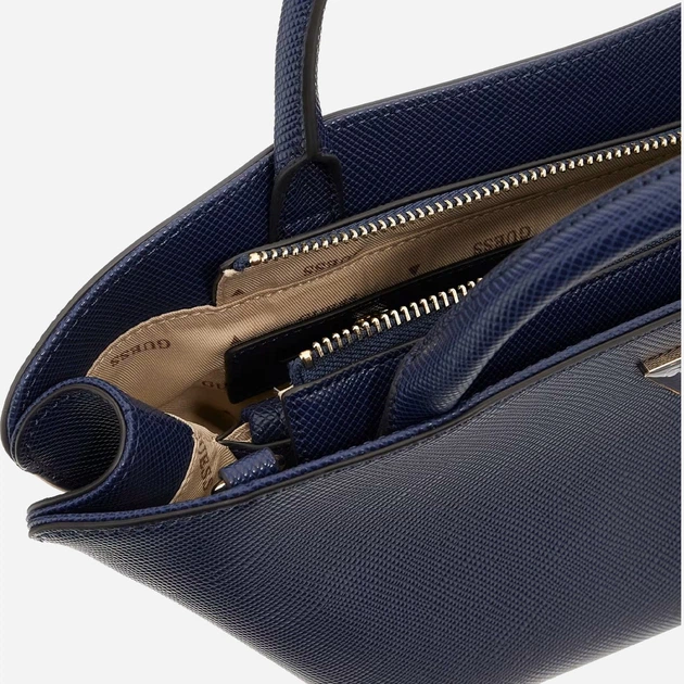 Сумка крос-боді через плече жіноча зі штучної шкіри середня Guess Bolena HWZG9207760 MID Синя (800070344433) - зображення 4