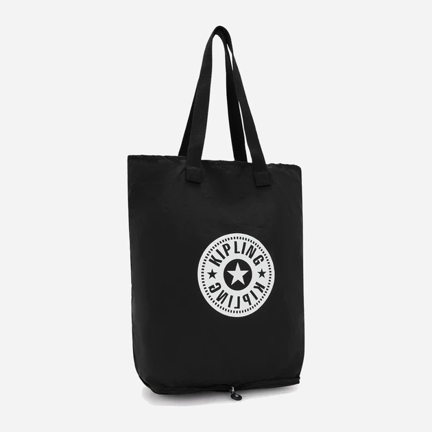 Сумка шопер жіноча тканинна Kipling Hip Hurray KPKI1572RT01001 Чорна (800070347056) - зображення 4