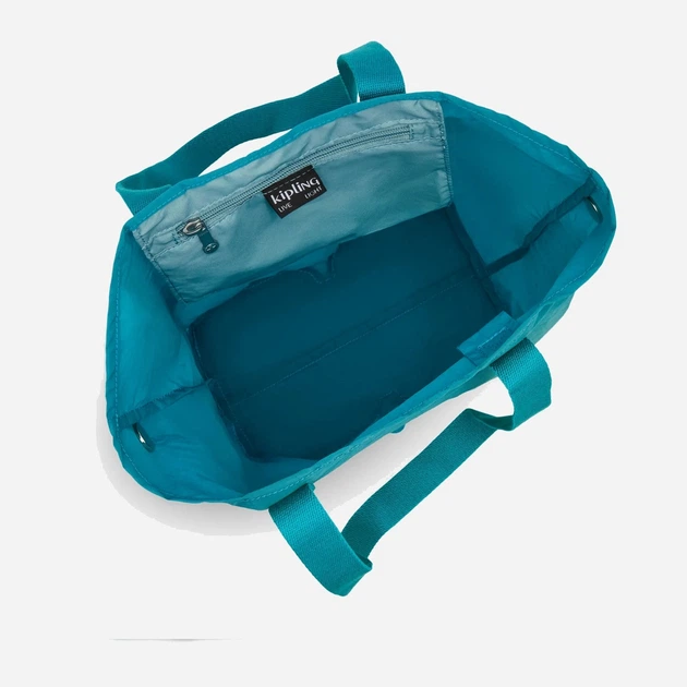 Сумка шопер жіноча тканинна Kipling Hip Hurray KPKI1572UU71001 Синя (800070347054) - зображення 6