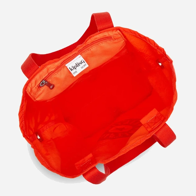 Сумка шопер жіноча тканинна Kipling Hip Hurray KPKI1572SP11001 Оранжева (800070347093) - зображення 6