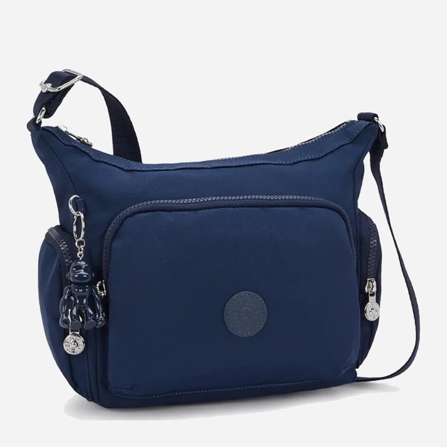 Сумка крос-боді через плече жіноча зі штучної шкіри середня Kipling Gabb KPKI60413HK1001 Синя (800070345059) - зображення 4