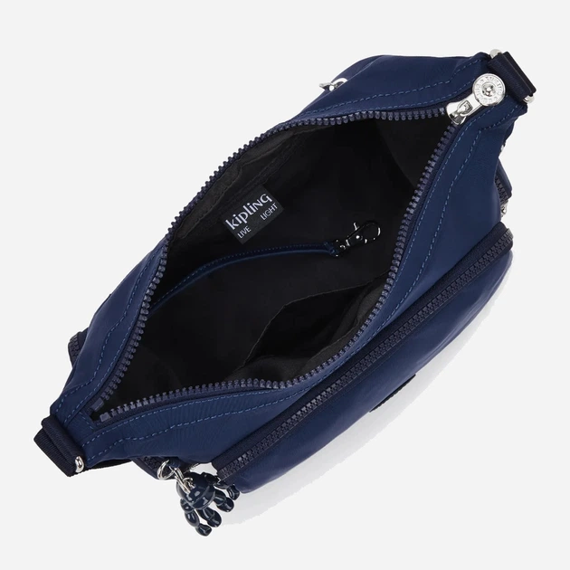 Сумка крос-боді через плече жіноча зі штучної шкіри середня Kipling Gabb KPKI60413HK1001 Синя (800070345059) - зображення 6