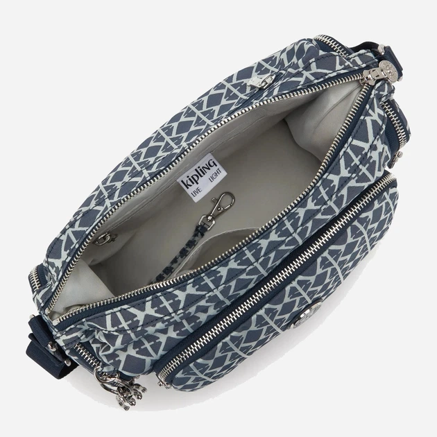 Сумка крос-боді через плече жіноча зі штучної шкіри середня Kipling Gabb KPKI80398DM1001 Синя (800070347303) - зображення 5