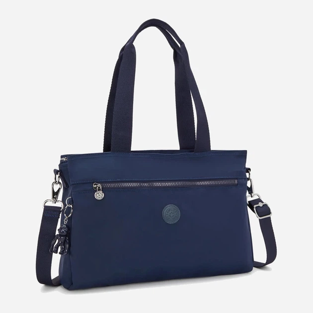 Сумка крос-боді через плече жіноча зі штучної шкіри велика Kipling Elysia KPKI80683HK1001 Синя (800070345079) - зображення 4