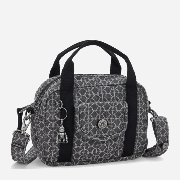Сумка крос-боді через плече жіноча тканинна маленька Kipling Kazia KPKI80963HW1001 Сіра (800070345074) - зображення 4
