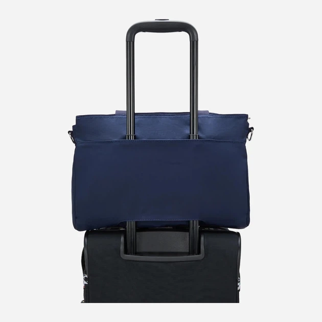 Сумка крос-боді через плече жіноча зі штучної шкіри велика Kipling Elysia KPKI80683HK1001 Синя (800070345079) - зображення 6