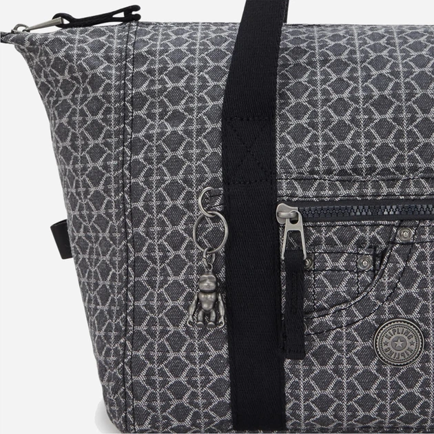 Сумка шопер жіноча тканинна Kipling Casual Art KPKI80943HW1001 Сіра (800070345077) - зображення 5