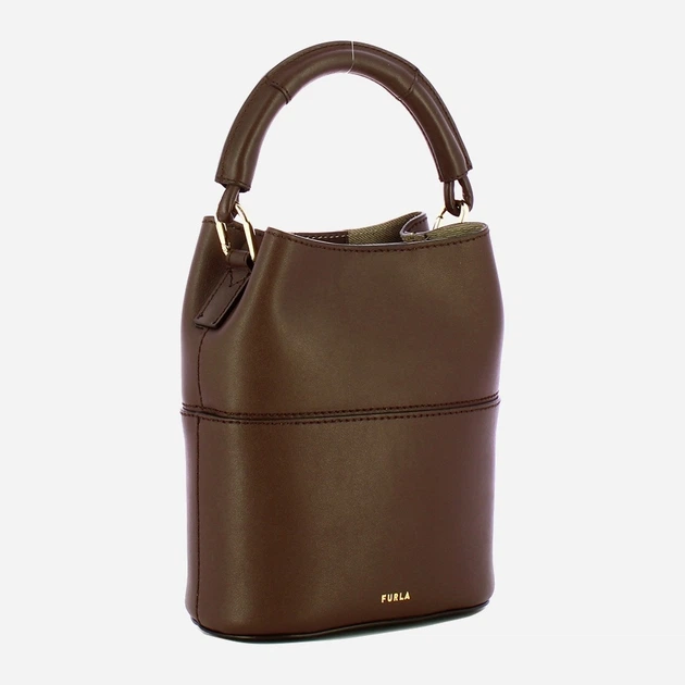 Сумка крос-боді через плече жіноча з натуральної шкіри маленька Furla Sfera WE00832BX31694290S1007 Коричнева (800070349618) - зображення 3