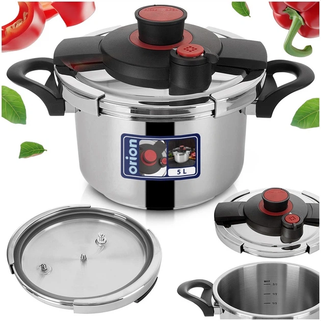 Скороварка Orion Storm зі сталі з автоматичним закриванням 5 л (8592381208066) - зображення 8