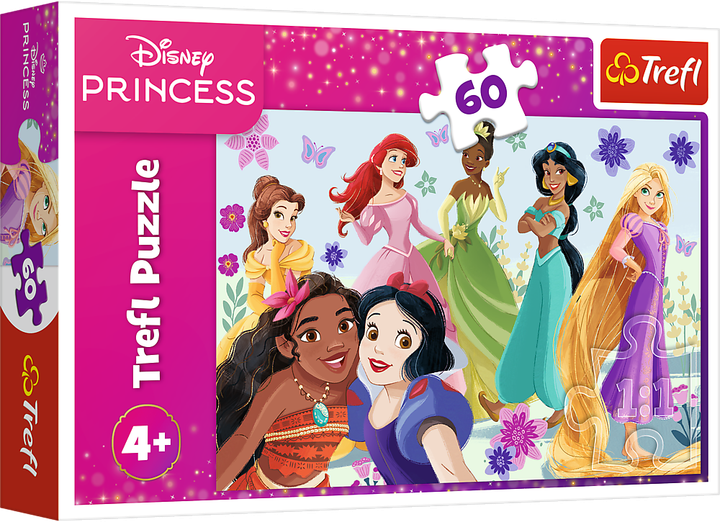 Пазли Trefl Disney Princess Принцеси в дії 60 деталей 17409 (5900511174090) - зображення 1