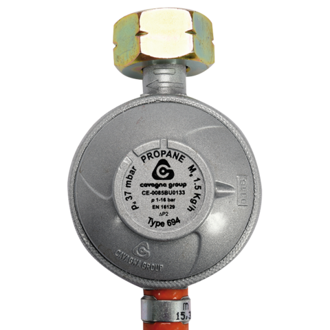 Редуктор газовий зі шлангом Vorel 99670 1 м (5906083039225) - зображення 2