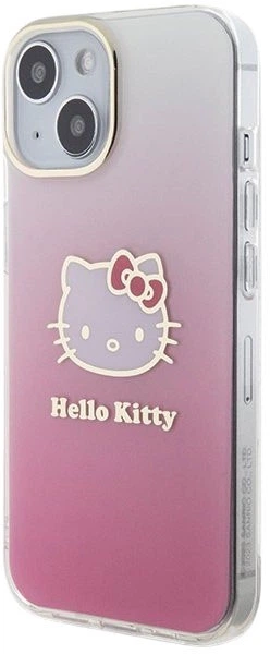 Панель Hello Kitty IML Gradient Electrop Kitty Head для Apple iPhone 15 / 14 / 13 Pink (HKHCP15SHDGKEP) - зображення 2