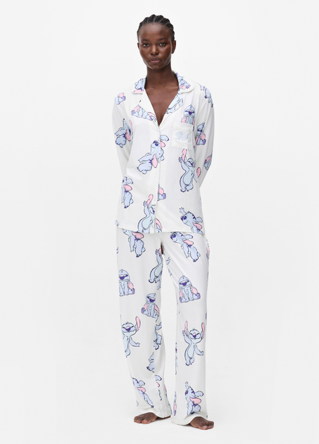 Пижамная рубашка Primark Cosy Printed Boyfriend Pyjamas XXS Для дома и сна Молочный (8772) - изображение 2