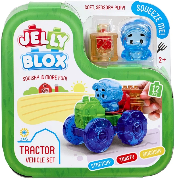 Сенсорний набір конструктор Goliath Jelly Blox Барвистий трактор 932945 (8720077329454) - зображення 2