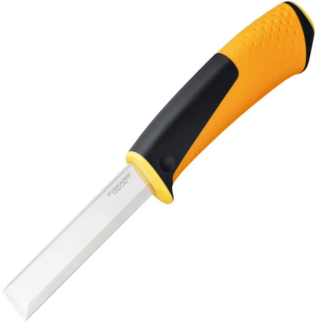 Nóż ciesielski Fiskars Pro z ostrzałką 1023621 (6411501560209) - obraz 1