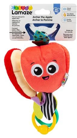 Zawieszka pluszowa Lamaze Jabłuszko z gryzakiem (L27383) (796714273839) - obraz 2