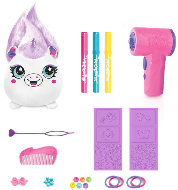 Zestaw Canal Toys Diy Airbrush Plush Hair'iffic Zrób fryzurę Księżniczka z zabawkowym aerografem (AIR040/1) - obraz 4