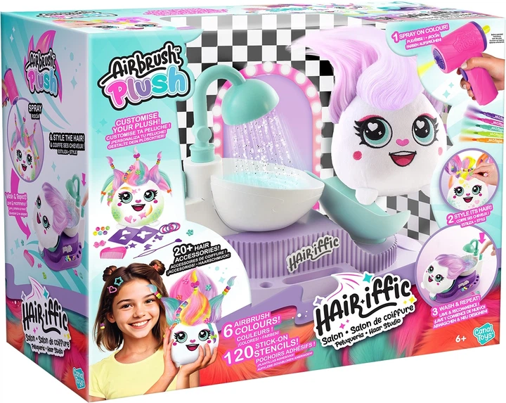 Zestaw Canal Toys Diy Airbrush Plush Hair'iffic Salon fryzjerski (AIR044) - obraz 1