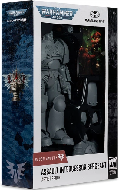 Figurka McFarlane WARHAMMER 40K Assault Intercessor Sergeant - Blood Angel - Artist Proof 7in 10949mcf (787926109498) - obraz 5