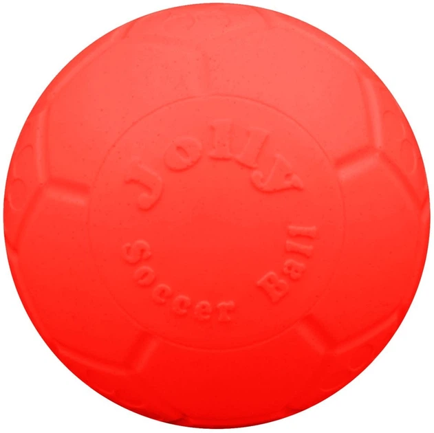 Zabawka piłka dla psa Jolly Pets Soccer Ball 13x13x13 cm Pomarańczowa SB06OR (788169720617) - obraz 1