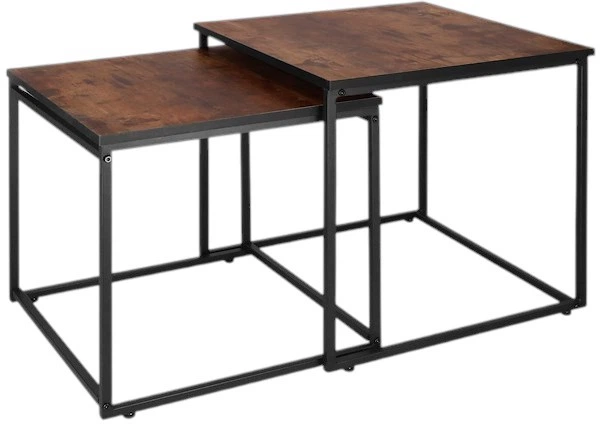 Zestaw stolików kawowych Springos HF0024 50 x 50 x 50 cm, 45 x 45 x 45 cm 2 szt (5907719475592) - obraz 2