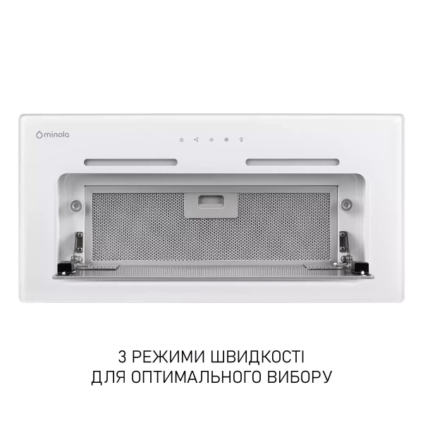 Вытяжка Minola hbi 6473 wh glass 800 led Line - изображение 3